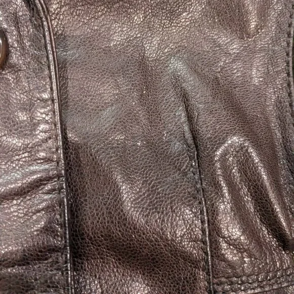 Wilsons Leather Vintage Jacket Size Medium Brown - Picture 10 of 10
